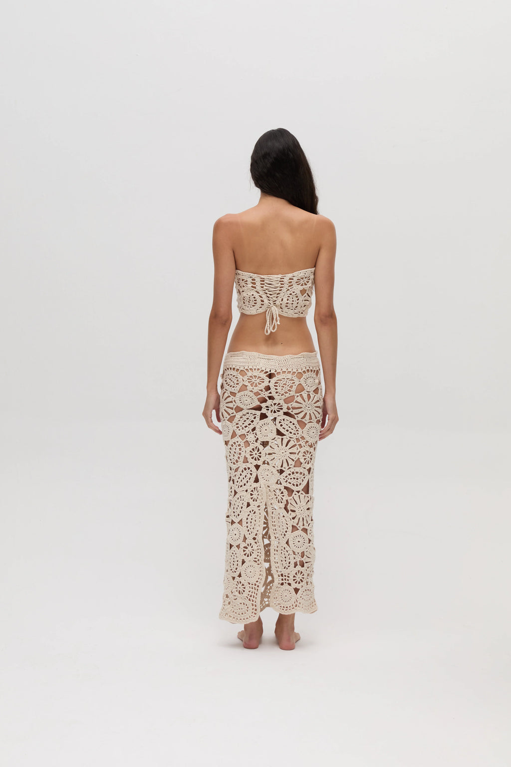 YONA Knitted Sleeveless Top With  Hemstitched Details