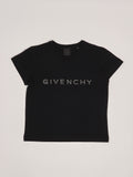 T-SHIRT WITH RHINESTONE LOGO GIVENCHY