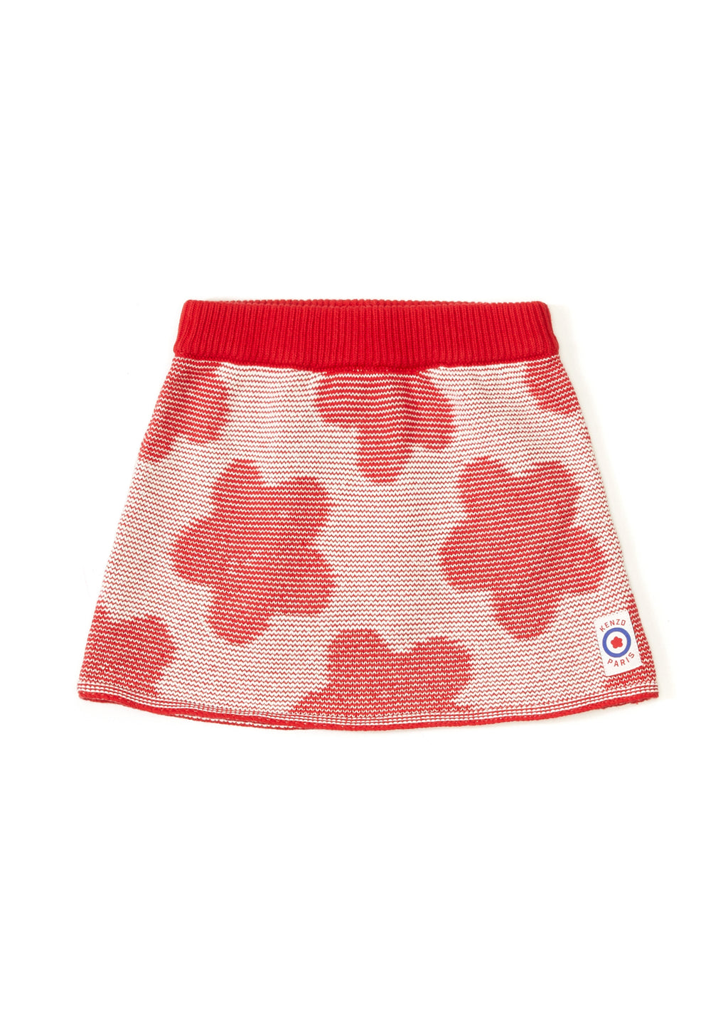 SKIRT RED PRINT FLOWER KENZO GIRL