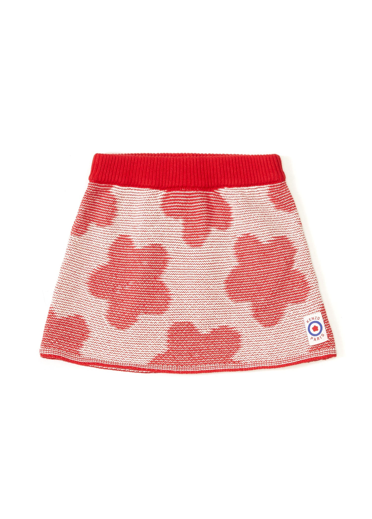 SKIRT RED PRINT FLOWER KENZO GIRL