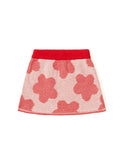 SKIRT RED PRINT FLOWER KENZO GIRL