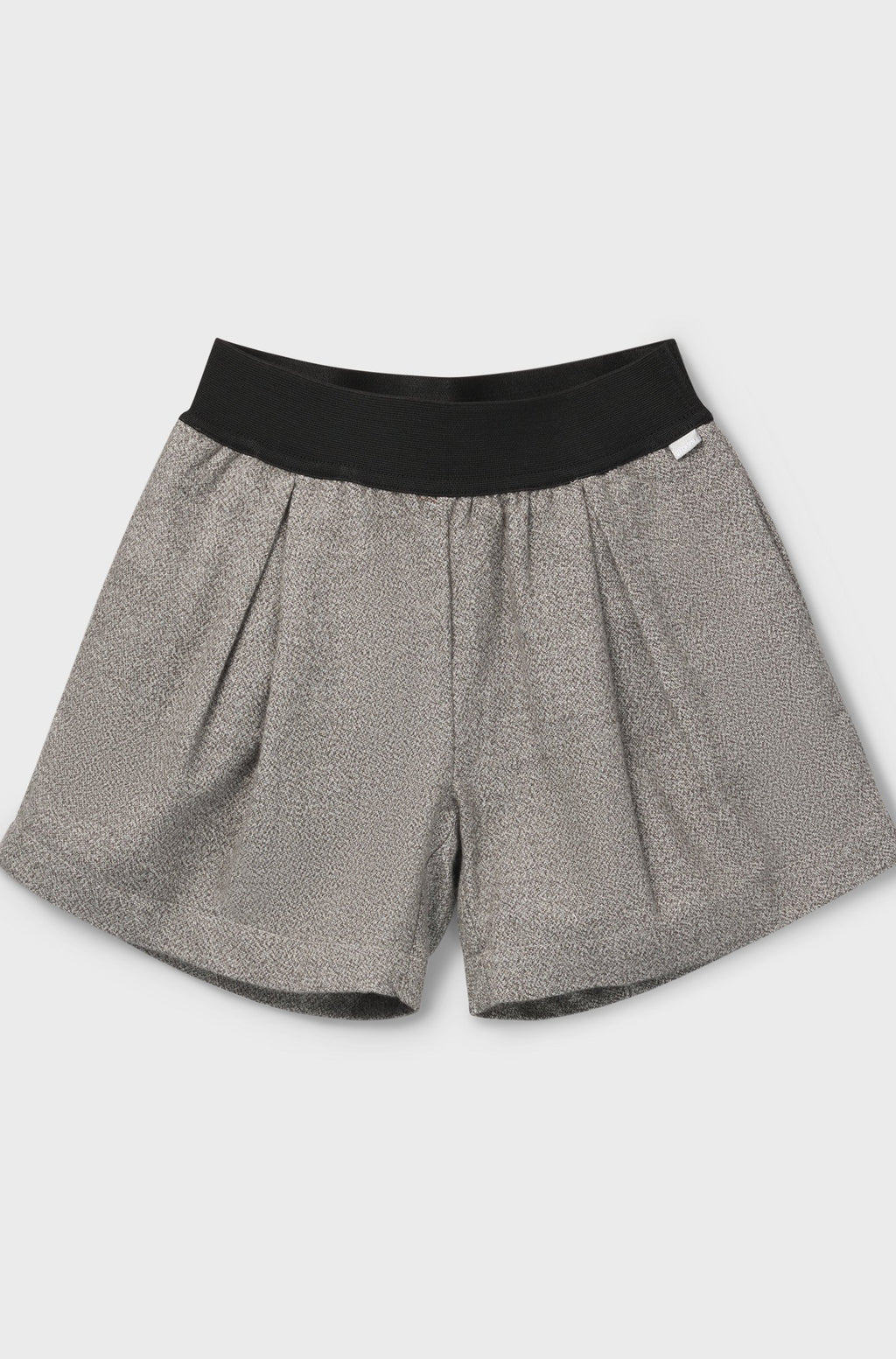 SHORT GRAY COTTON WHIT ELASTIC GIRL