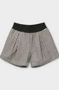 SHORT GRAY COTTON WHIT ELASTIC GIRL