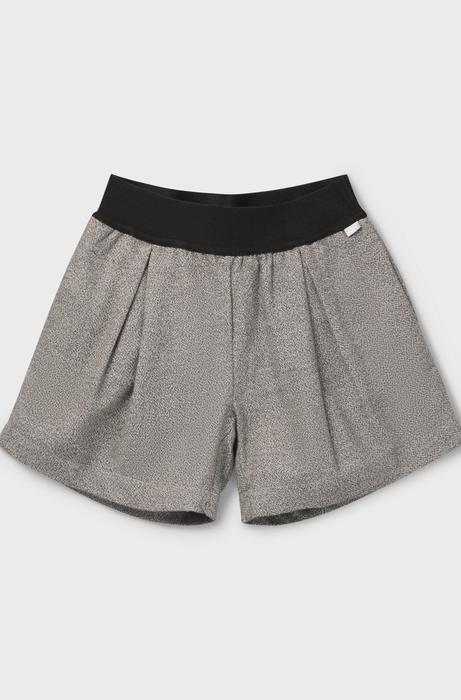 SHORT GRAY COTTON WHIT ELASTIC GIRL