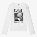 T-SHIRT BLANCA M/L KARL LAGERFELD GIRL