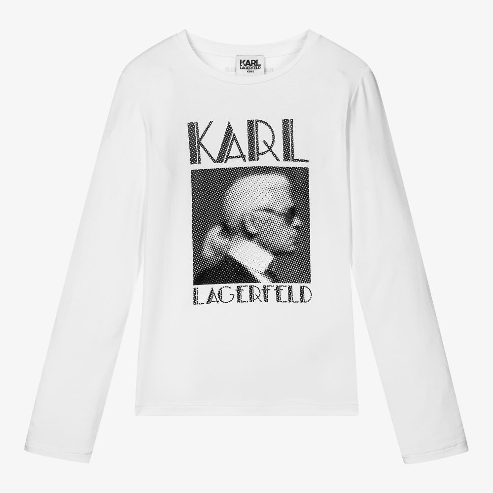 T-SHIRT BLANCA M/L KARL LAGERFELD GIRL