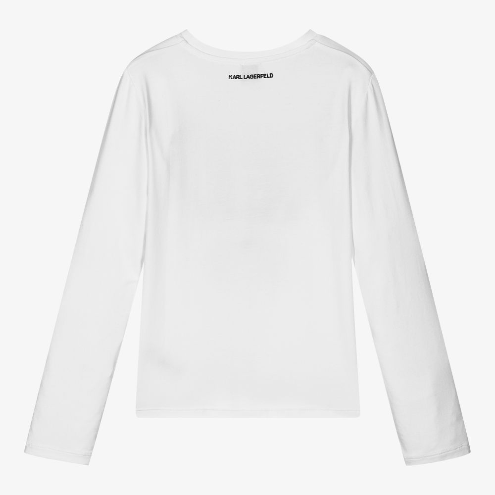 T-SHIRT BLANCA M/L KARL LAGERFELD GIRL