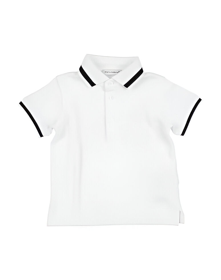 POLO MANICA CORTA BIANCA BOY
