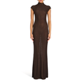 DRESS BROWN LAISSA MESH