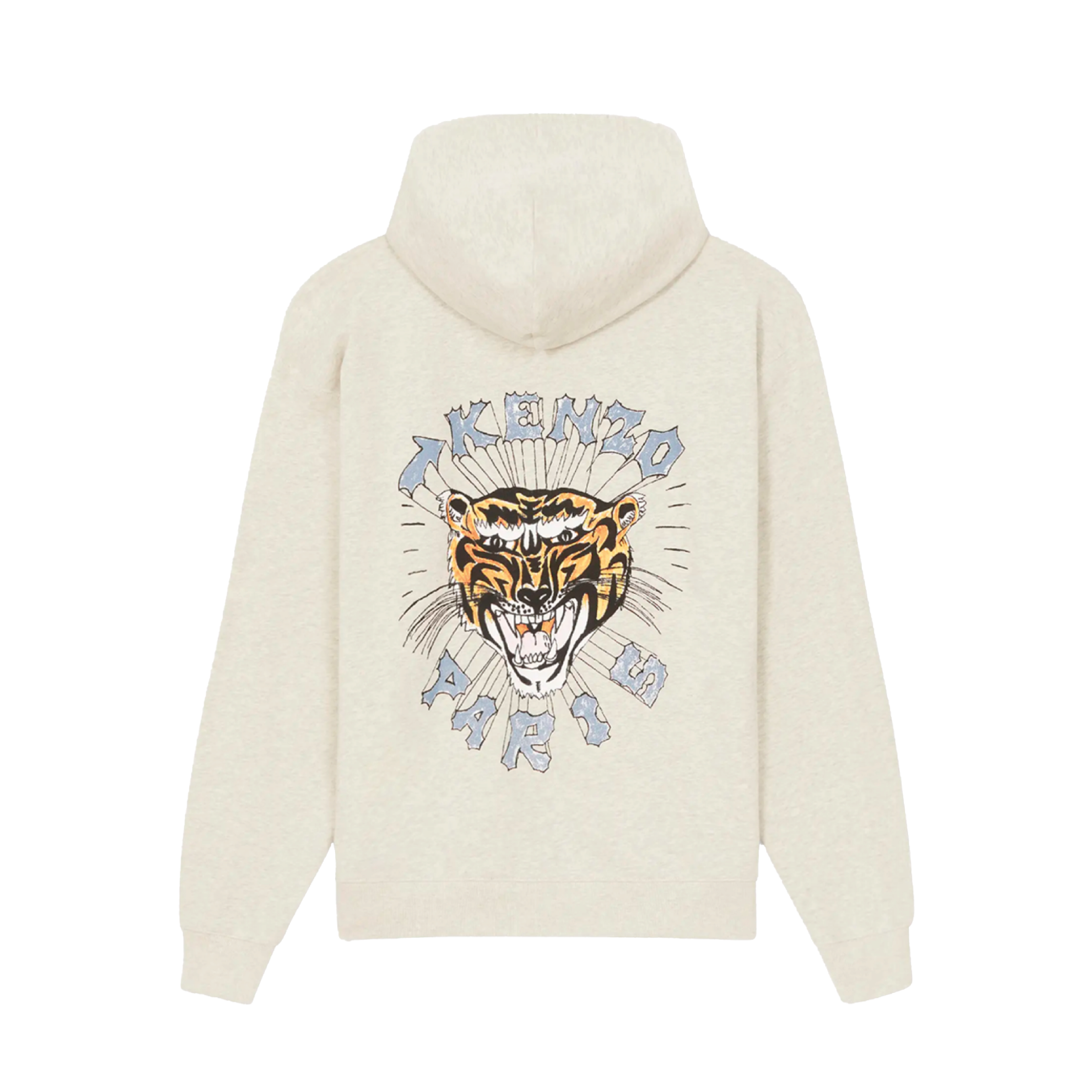 HOODIE GREY LOGO RED