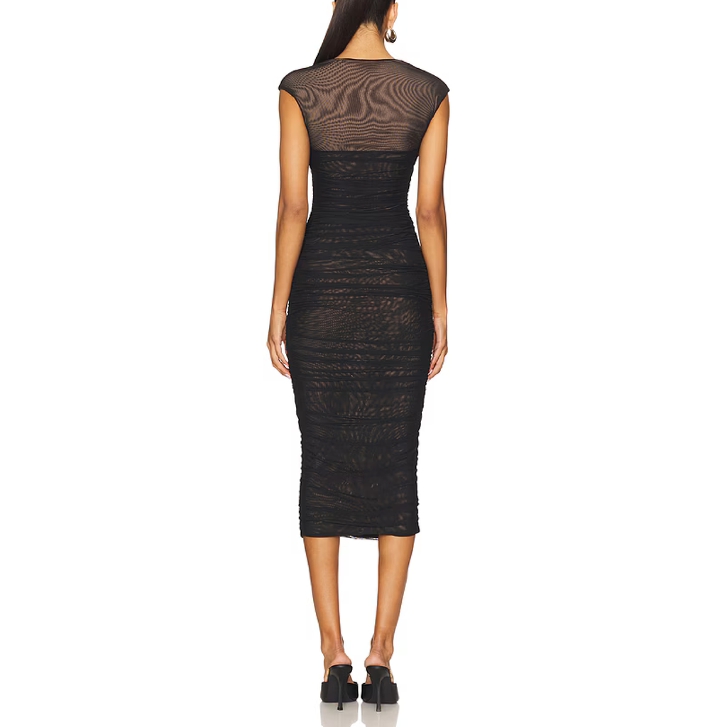DRESS BLACK KYLIE MESH