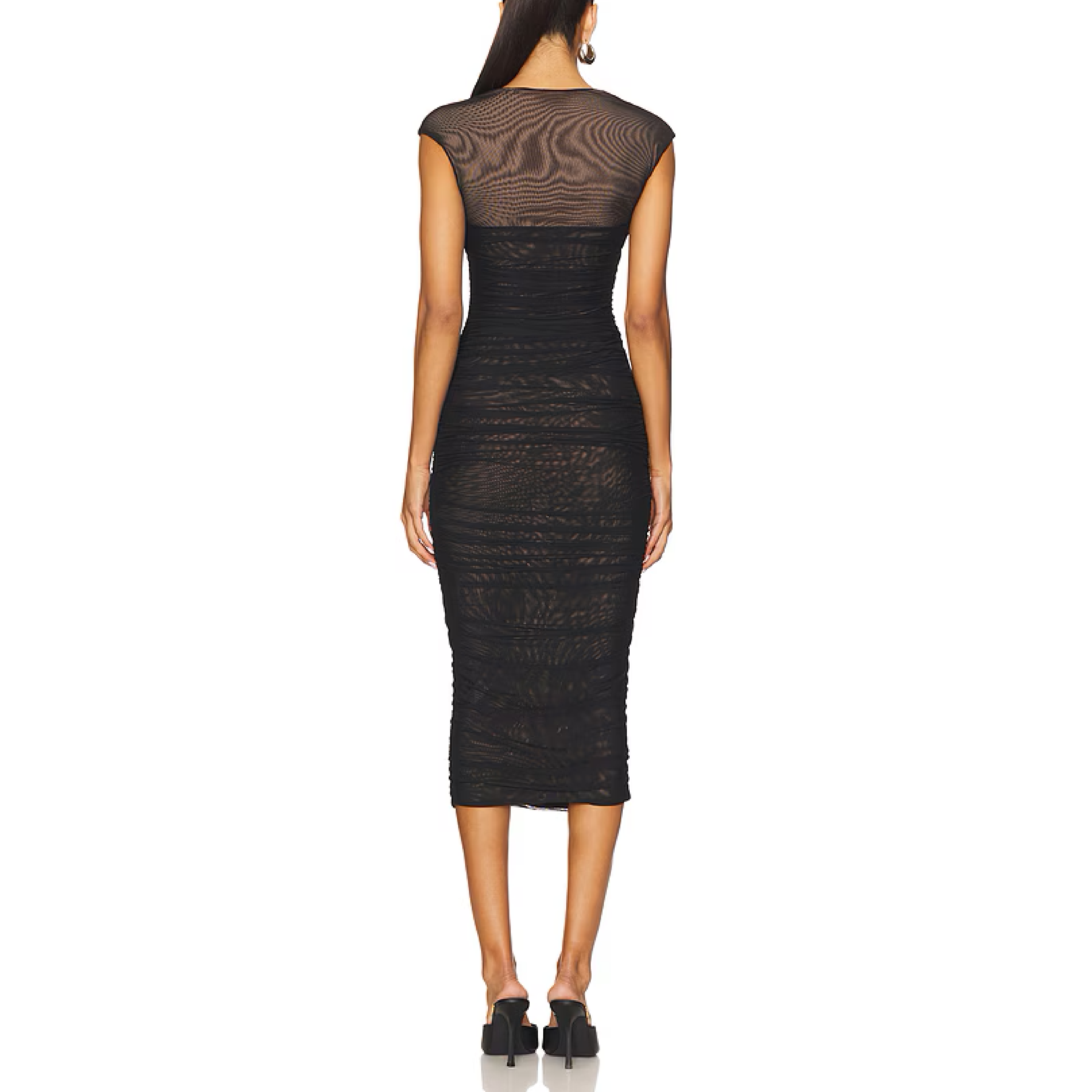 DRESS BLACK KYLIE MESH