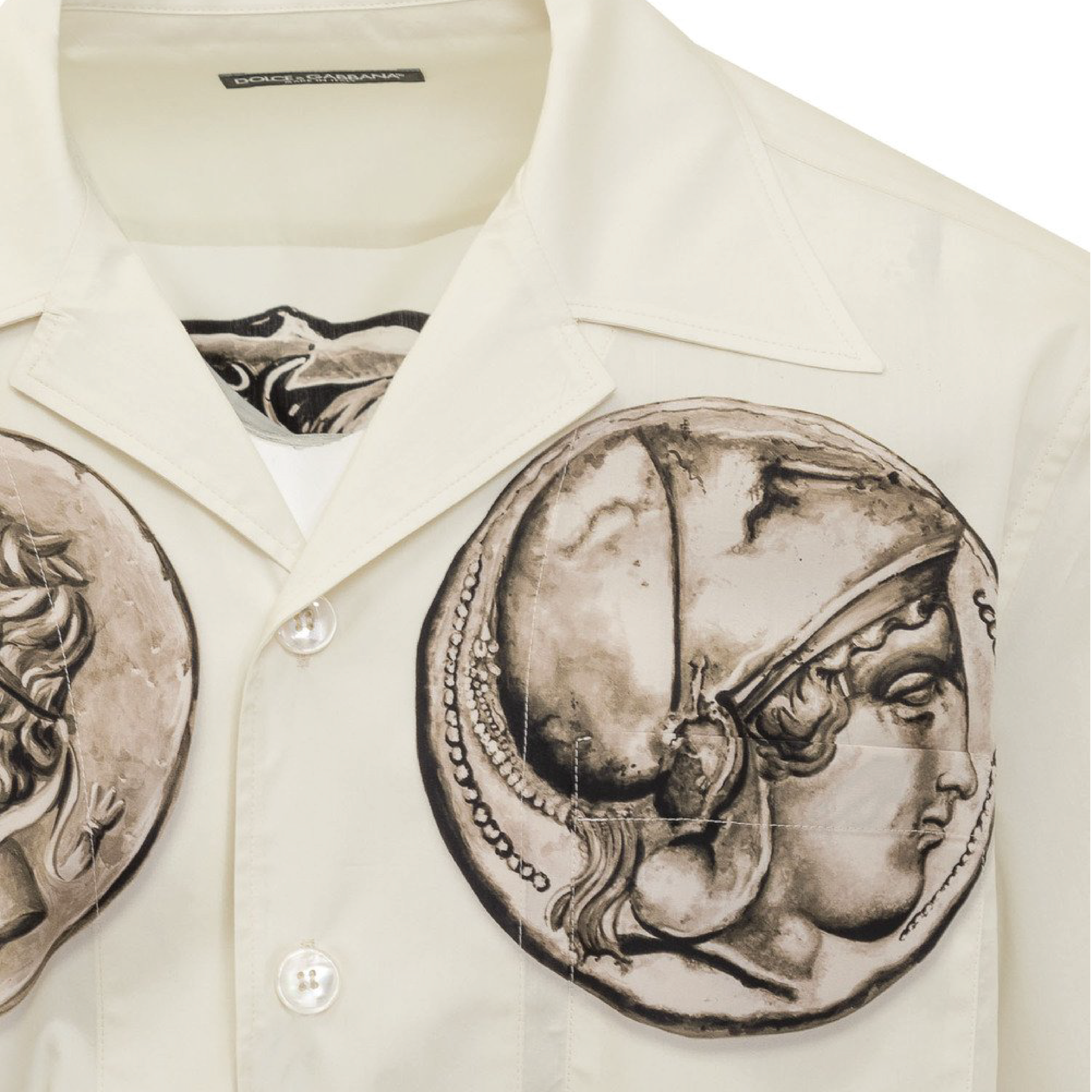 SHIRT MONETE FONDO LATTE