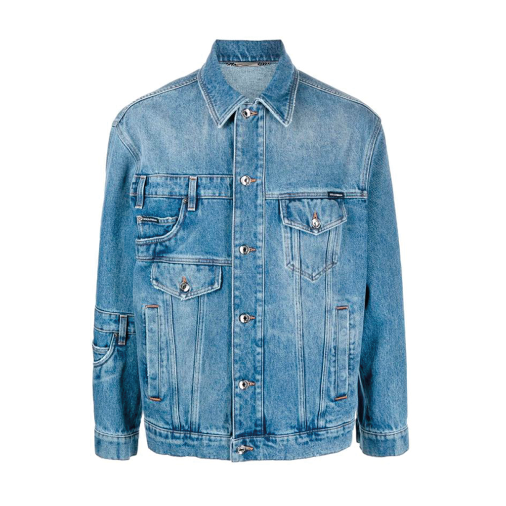 BLOUSON COMBINED COLOR BLUE