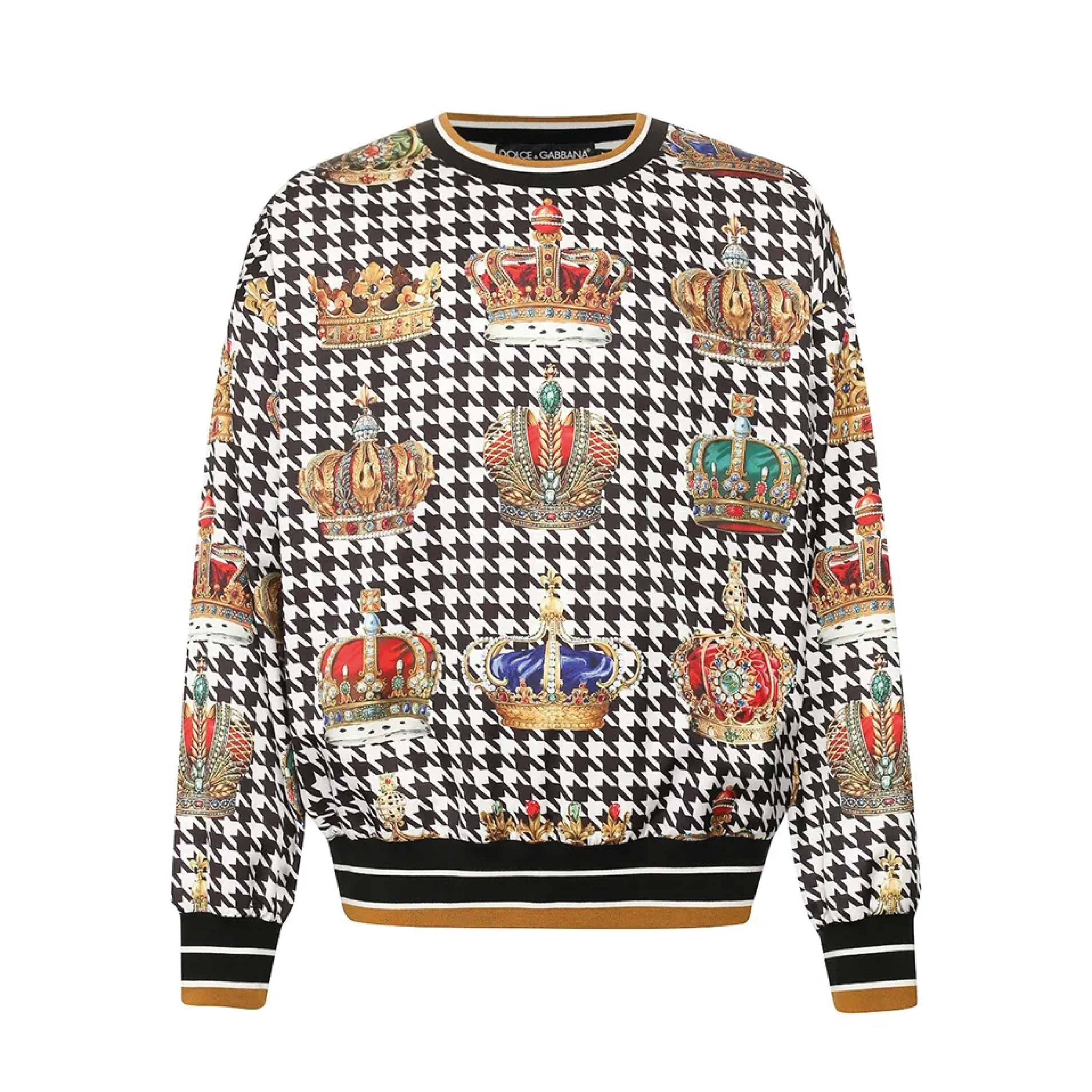 SWEATSHIRT CORONE PIED BICOLO DG
