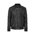 LEATHER BOMBER JACKET