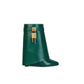 SHARK ANKLE BOOTS EMERALD GREEN LEATHER