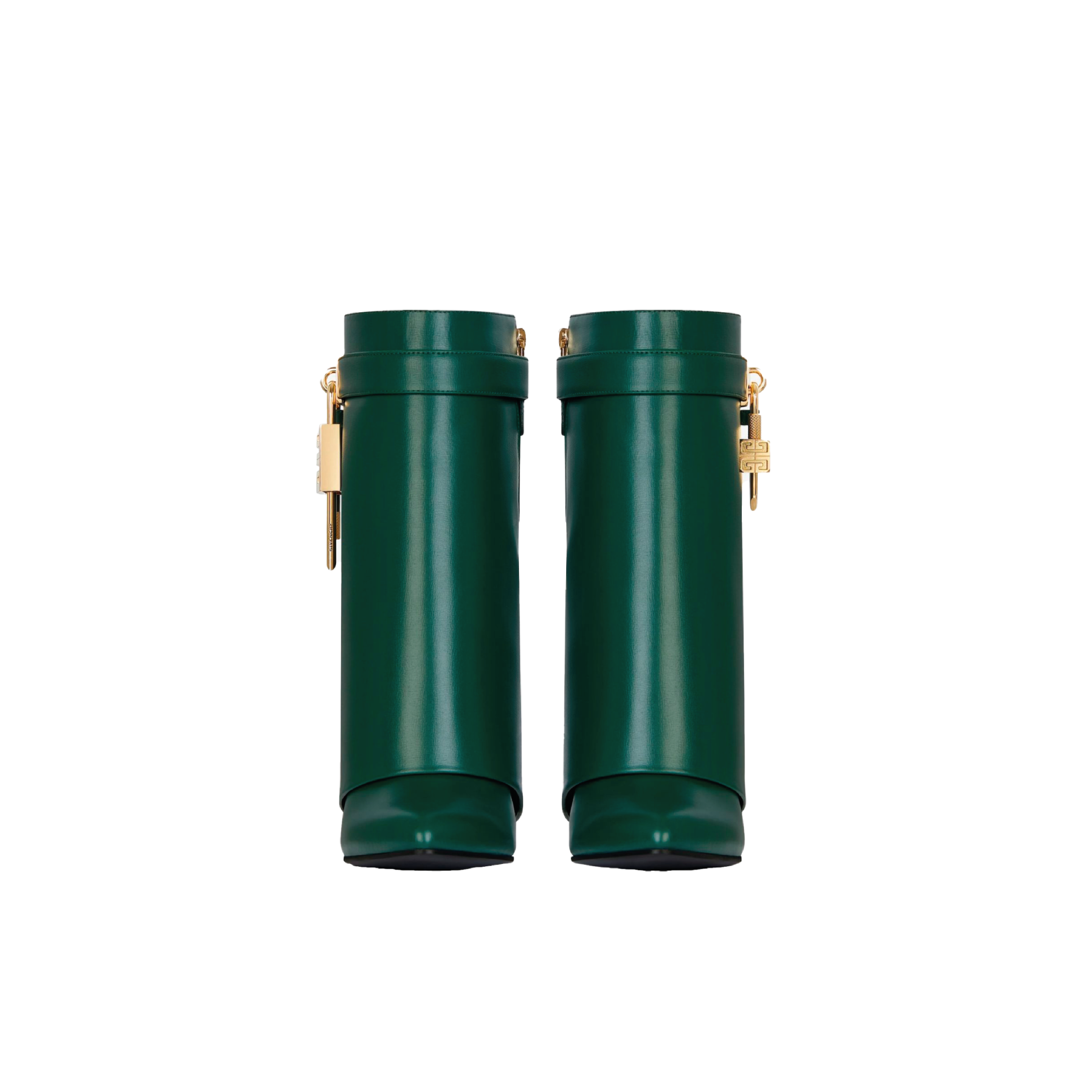 SHARK ANKLE BOOTS EMERALD GREEN LEATHER