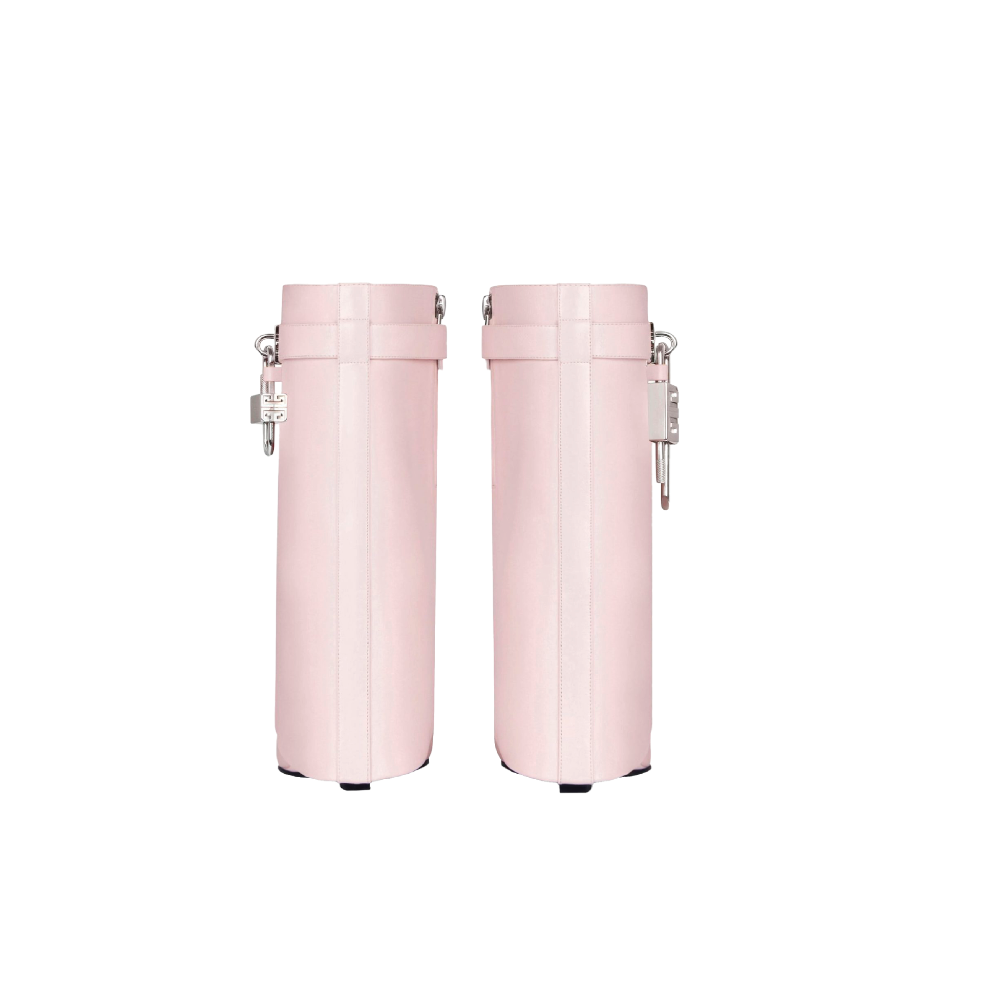 SHARK ANKLE BOOTS LIGHT PINK LEATHER