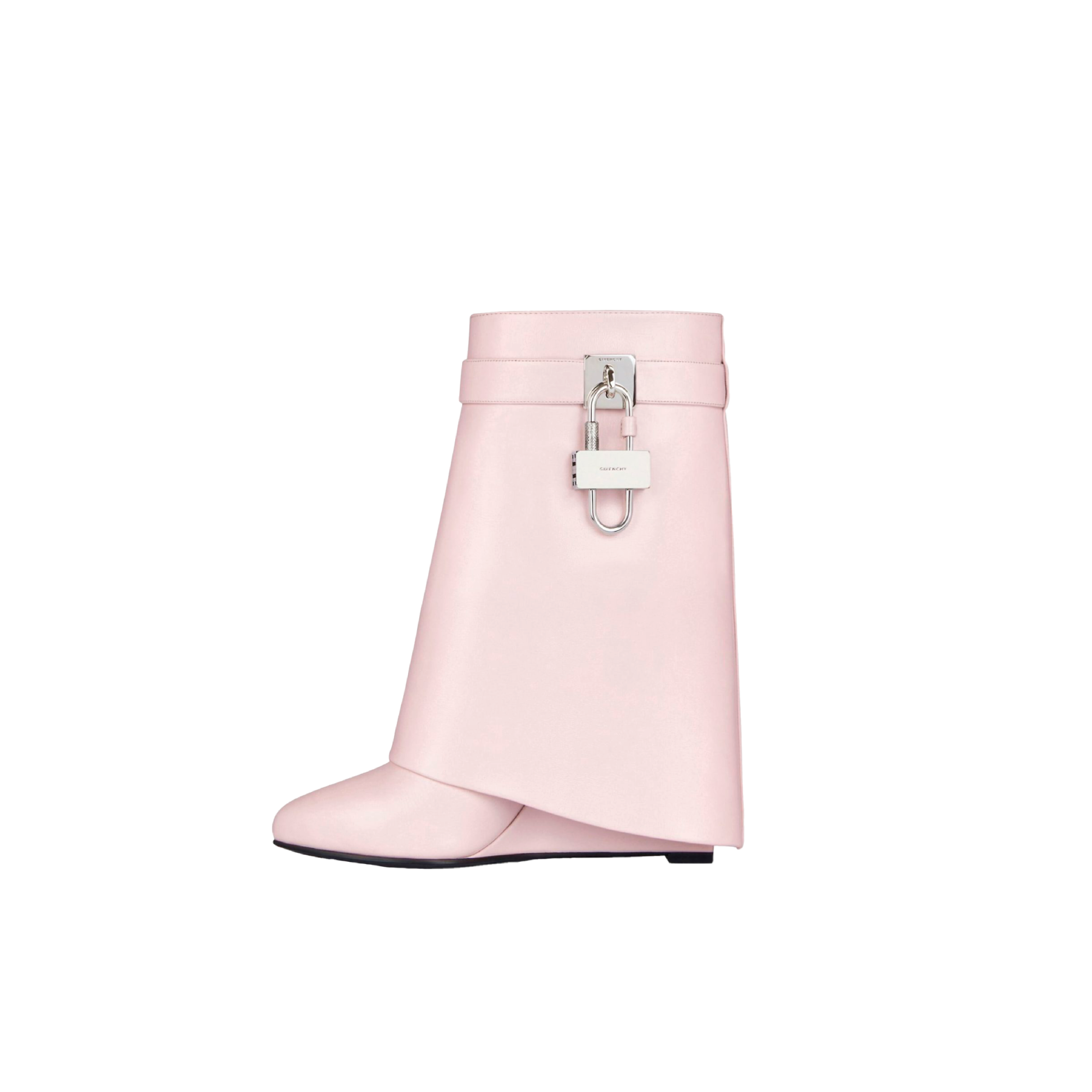 SHARK ANKLE BOOTS LIGHT PINK LEATHER