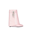 SHARK ANKLE BOOTS LIGHT PINK LEATHER