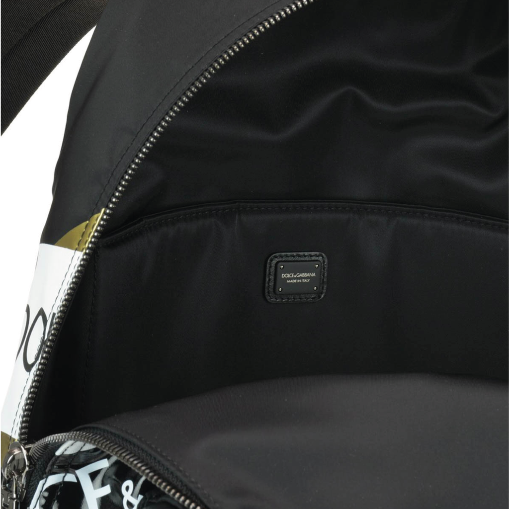 ZAINO NYLON-LOGO BLACK-MULTICOLOR BAG