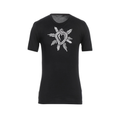 T-SHIRT BLACK HEART WHITE