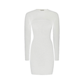 KNITWCAR DRESS KNITTED WHITE.