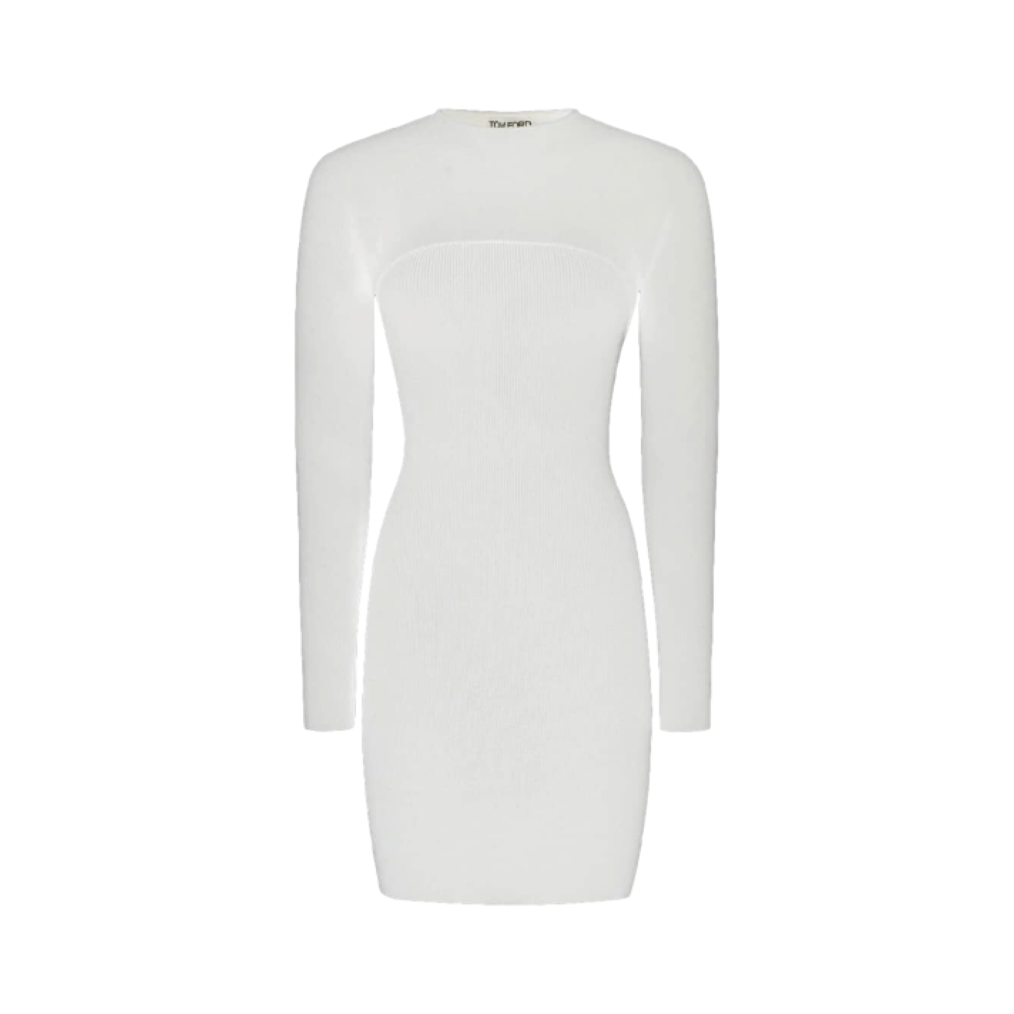 KNITWCAR DRESS KNITTED WHITE.