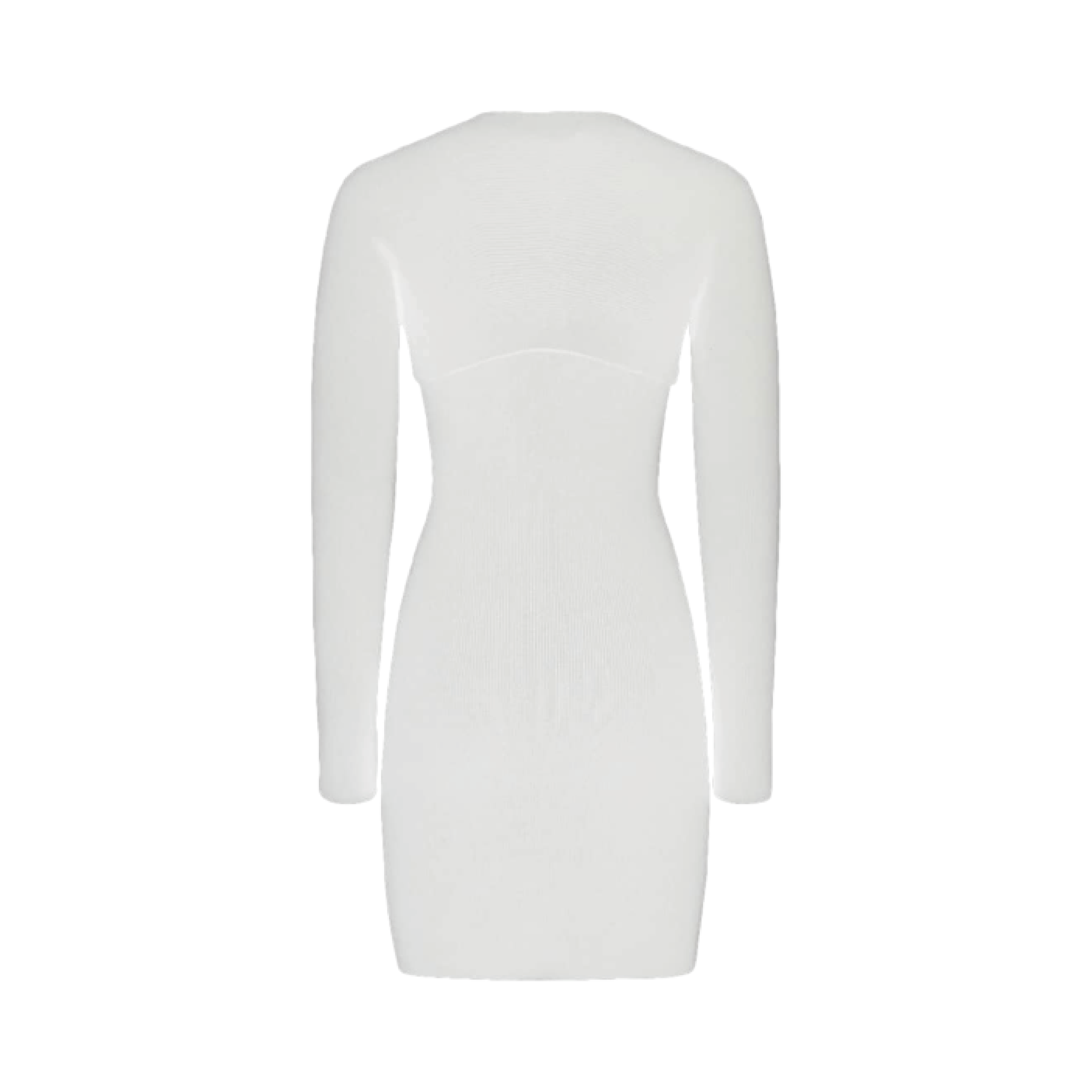 KNITWCAR DRESS KNITTED WHITE.