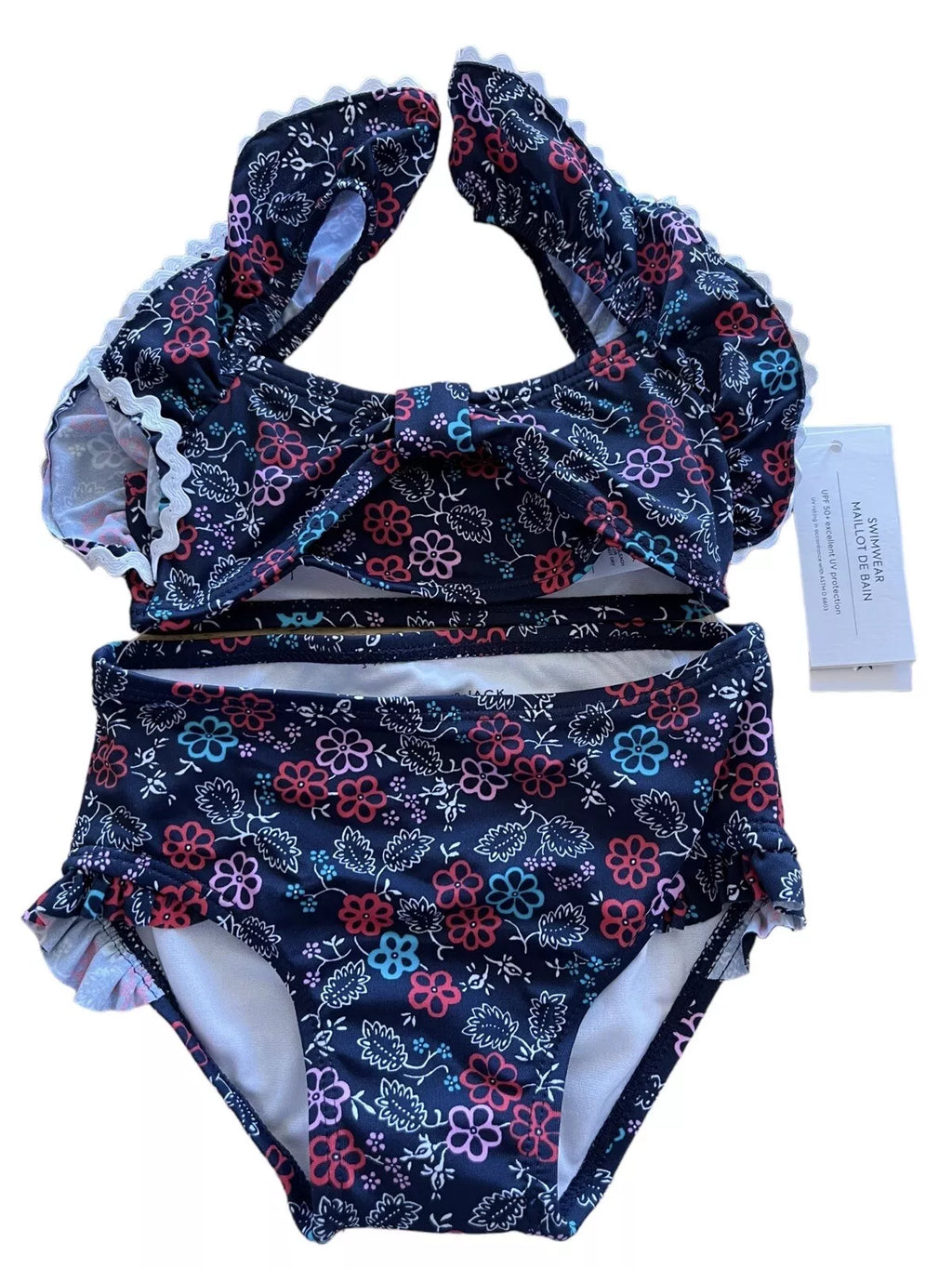 SET SWIM NAVY FLORAL GIRL